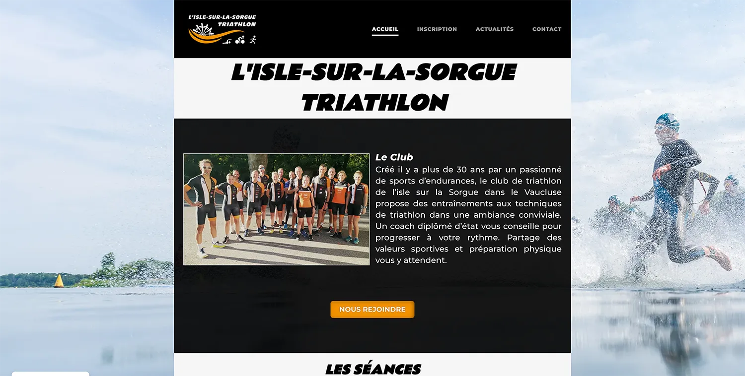 Projet Triathlon Isle sur la Sorgue